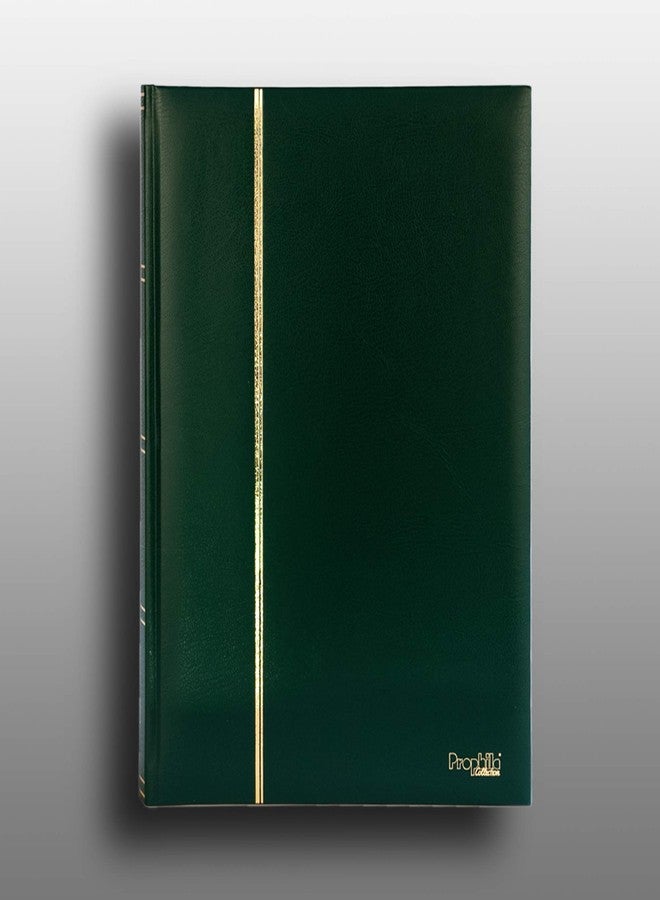 Prophila Collection 64 Black Pages Stamp Album Insert Book Padded Green Cover - Image 2