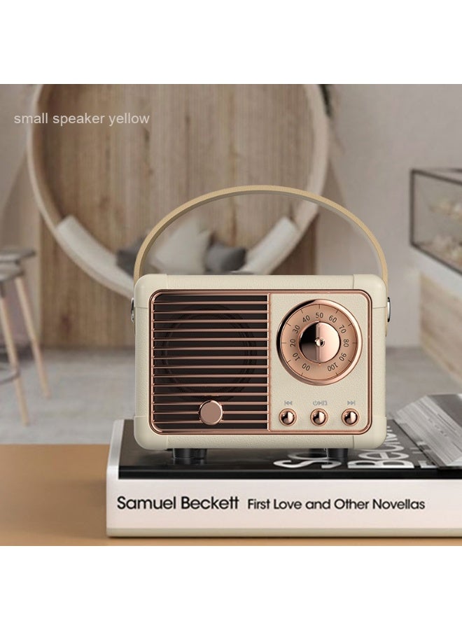 NIBEMINENT Creative Retro Bluetooth Speaker Wireless Mini Bass Portable Small Speaker Radio Bluetooth Speaker  - Image 1