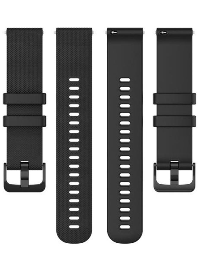 NIBEMINENT Silicone Smart Watch Replacement Strap Wristband For Garmin Black - Image 3