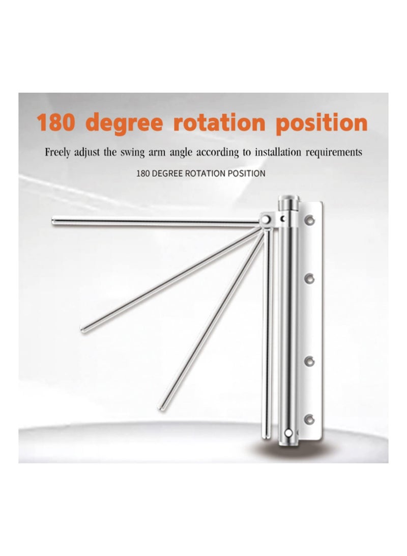 SYOSI Door Closer, Spring Door Closer, Automatic Safety Spring Door Closer, Stainless Steel Adjustable Automatic Safety Door Closer, Automatic Closer for Residential Commercial Use, Slower Closer - Image 3