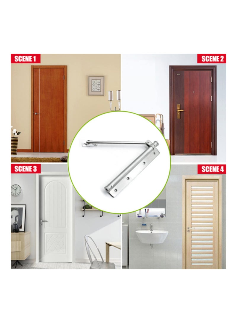 SYOSI Door Closer, Spring Door Closer, Automatic Safety Spring Door Closer, Stainless Steel Adjustable Automatic Safety Door Closer, Automatic Closer for Residential Commercial Use, Slower Closer - Image 4