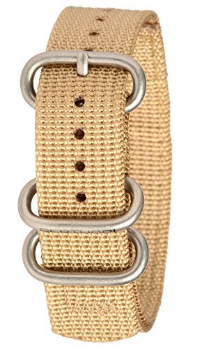 BERTUCCI Heavy Duty Two-Ply B-193 Patrol Khaki 19 mm Watch Band - Image 2