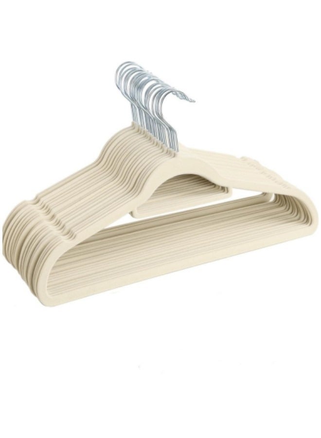 GGEROU Kids Clothes Hangers,Kids Plastic Hangers Closet,Toddlers Kids Clothes Hangers Velvet Kids Toddlers Coat Hangers with Ultra Thin & Durable Plastic Non-Slip Design 40 Pack(White) - Image 1