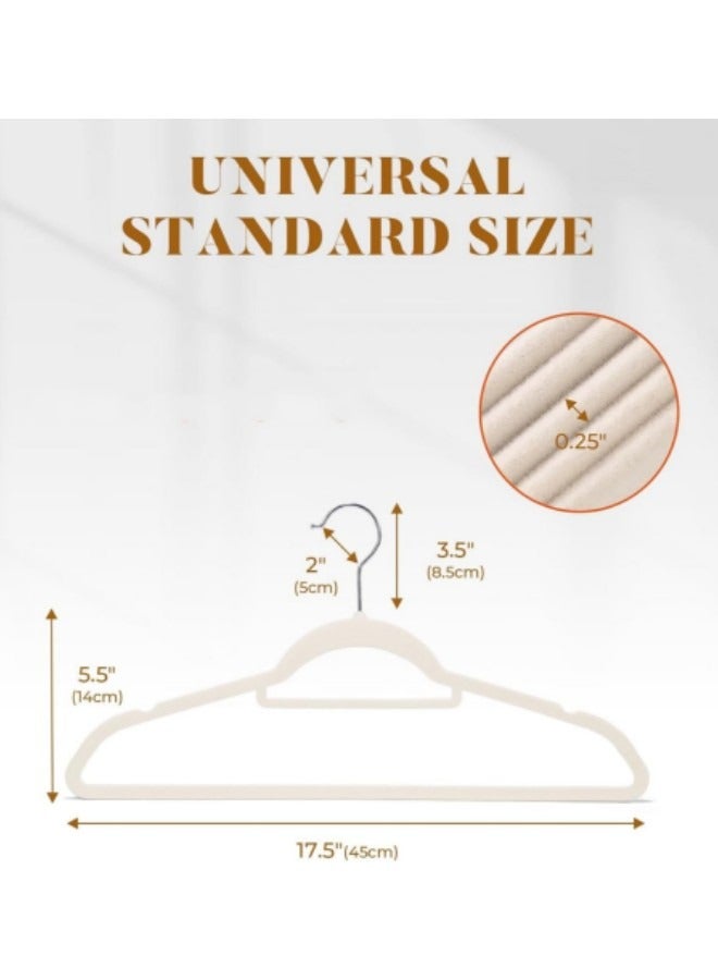 GGEROU Kids Clothes Hangers,Kids Plastic Hangers Closet,Toddlers Kids Clothes Hangers Velvet Kids Toddlers Coat Hangers with Ultra Thin & Durable Plastic Non-Slip Design 40 Pack(White) - Image 2