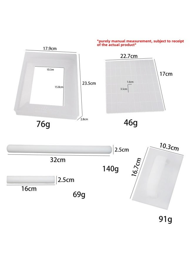 Generic - Snowflake Crisp Nougat Plastic Mold Special Living Bottom Cooling Setting Plate Homemade Baking Diy Set Of Household Tools-Specifications:Snowflake Mold Set-Color:Pp Material ( 0615835 / 0615836 / 061248 / 061246 ） - Image 1