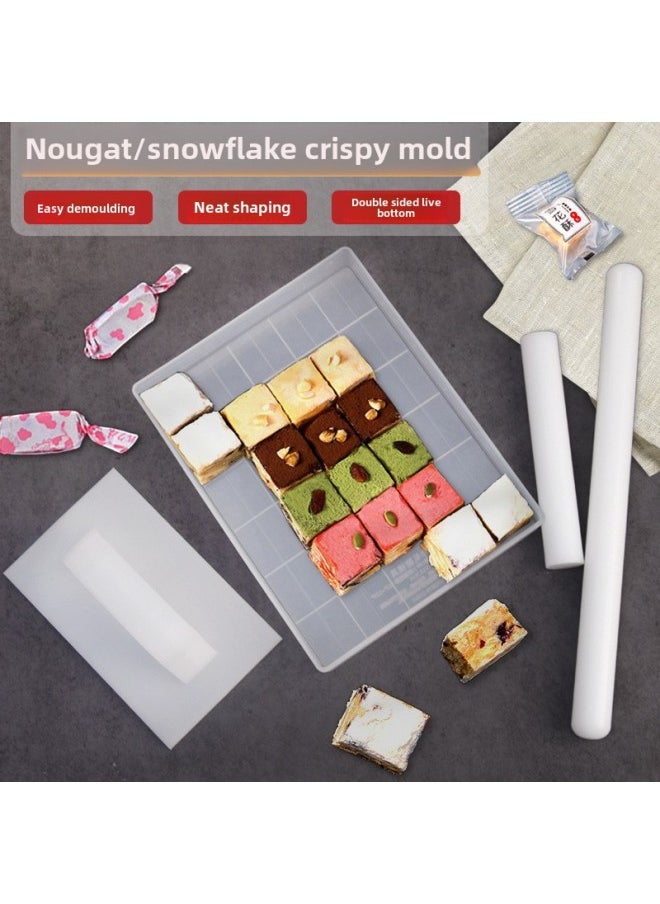 Generic - Snowflake Crisp Nougat Plastic Mold Special Living Bottom Cooling Setting Plate Homemade Baking Diy Set Of Household Tools-Specifications:Snowflake Mold Set-Color:Pp Material ( 0615835 / 0615836 / 061248 / 061246 ） - Image 1