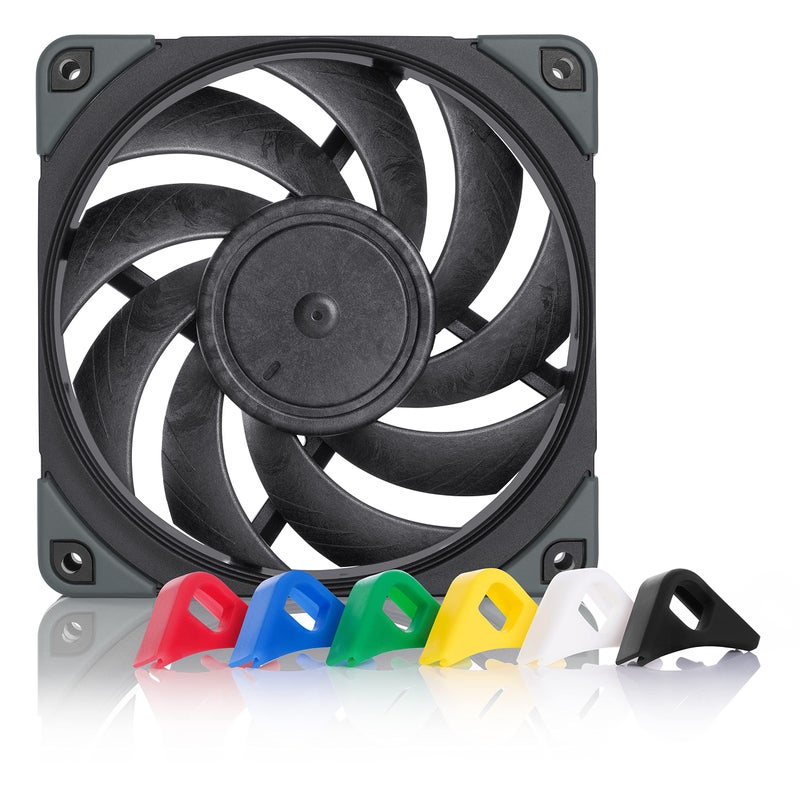Noctua NF-A12x25 PWM chromax.Black.swap, Premium Quiet Fan, 4-Pin (120mm, Black) - Image 1