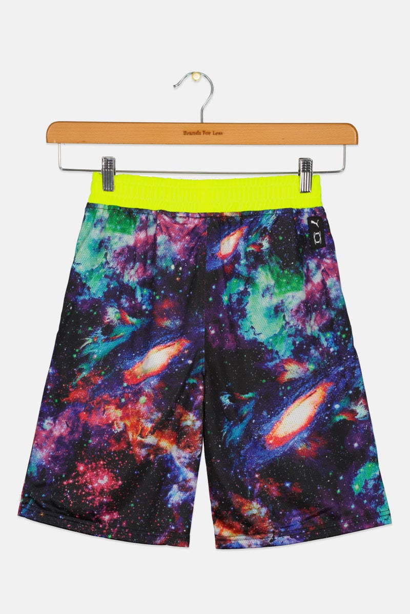 PUMA Kids Boy Sportswear Fit Basketball Shorts, Multicolor - Image 3
