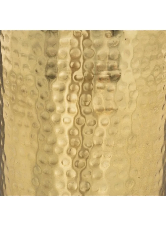 atmosphera Sturdy Elegant Design Decorative Hammered Finish Vase Gold 19 x 10 x 10 cm 193812
