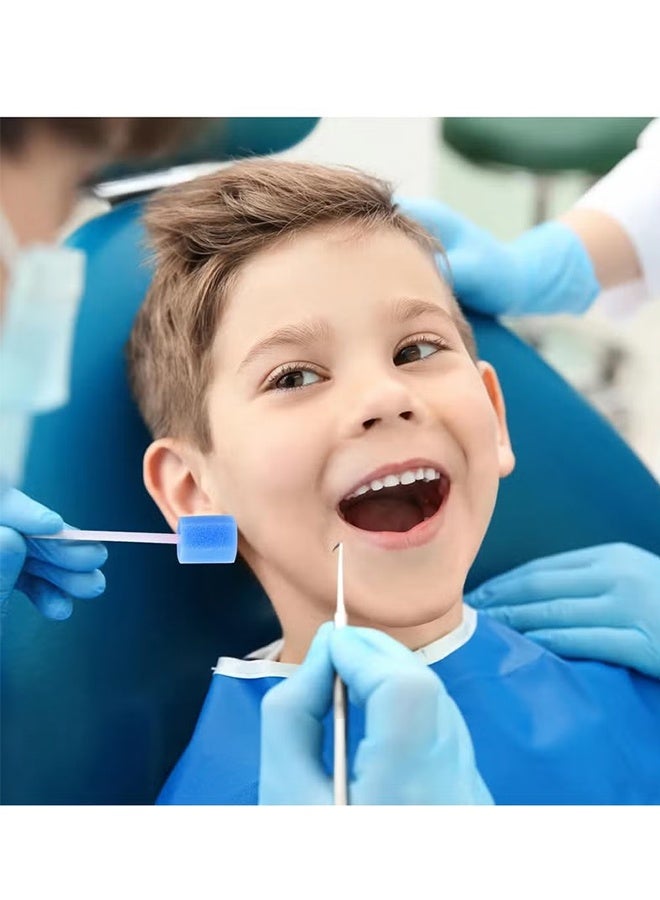 هابي دي 50 مسحات فموية إسفنجية قابلة للتصرف للمسنين والكبار والأطفال - أعواد تنظيف الفم واللثة بدون نكهة، مجموعة ناعمة وصحية بالجملة - Image 3