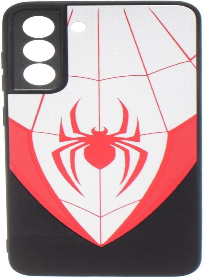 Boter. Plastic 3D Shockproof Back Case Designed With Raised Edge To Protect Camera lens Spider Printed Suitable For Samsung Galaxy A21 FE - Multi Color
