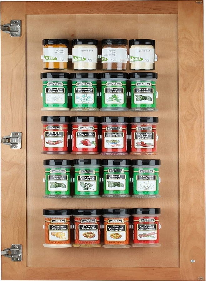 Sagler Spice Rack 36 Spice Gripper - Spice Racks Strips Cabinet Door - Use Spice Clips for Spice Organizer - Stick or Screw Spice Storage Clips - Image 1