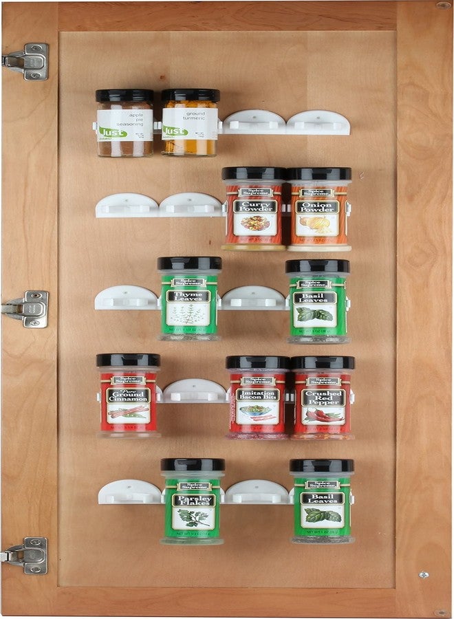Sagler Spice Rack 36 Spice Gripper - Spice Racks Strips Cabinet Door - Use Spice Clips for Spice Organizer - Stick or Screw Spice Storage Clips - Image 5