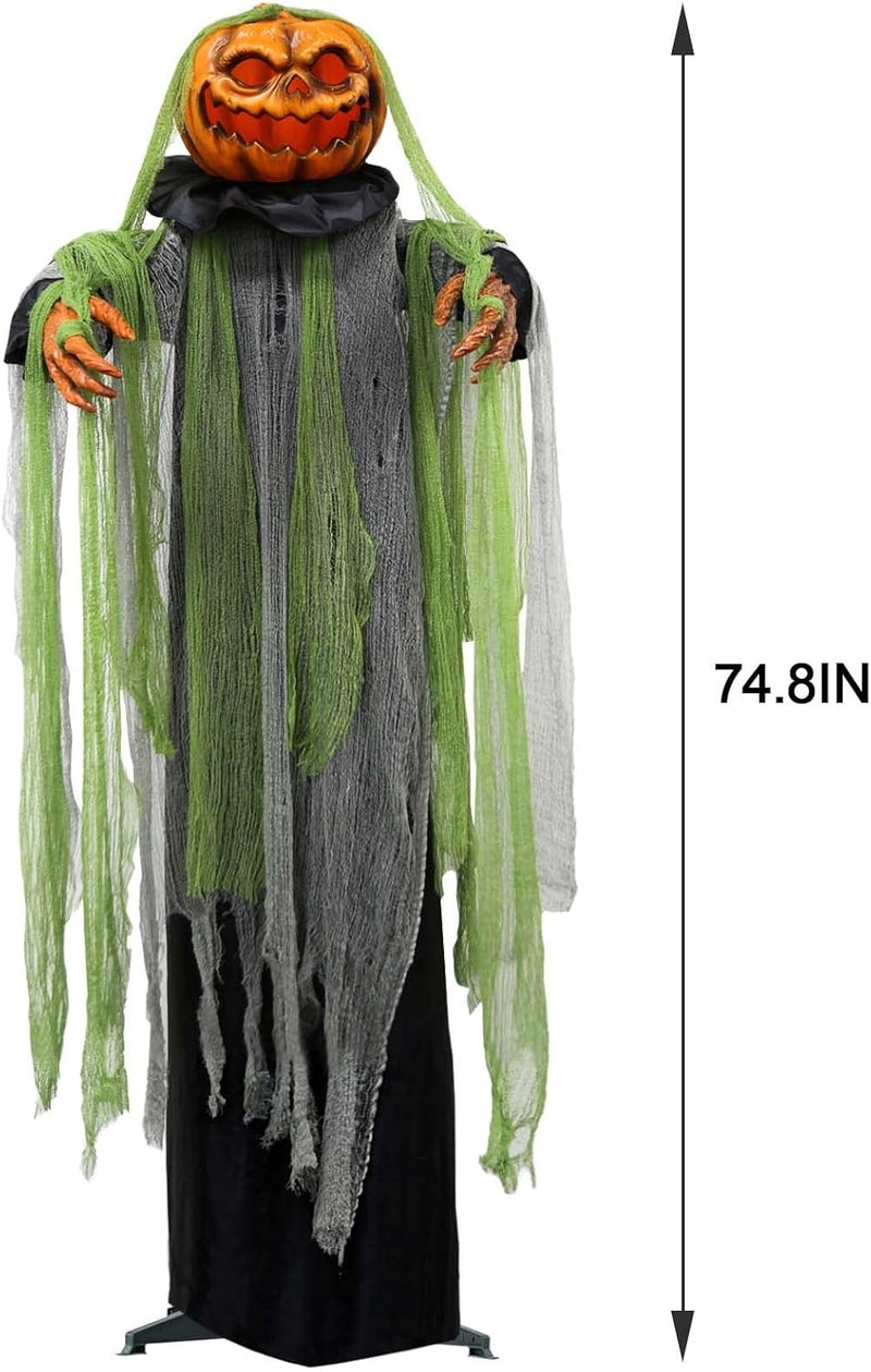 ORIENTAL CHERRY Halloween Decorations Outdoor - 6 Ft. Large Animated Root of Evil Prop with Spooky Sound - Sound & Touch Activated Sensor - Animatronic Scary Props Decor for Home Party Indoor Outside Yard Decoration - Image 3