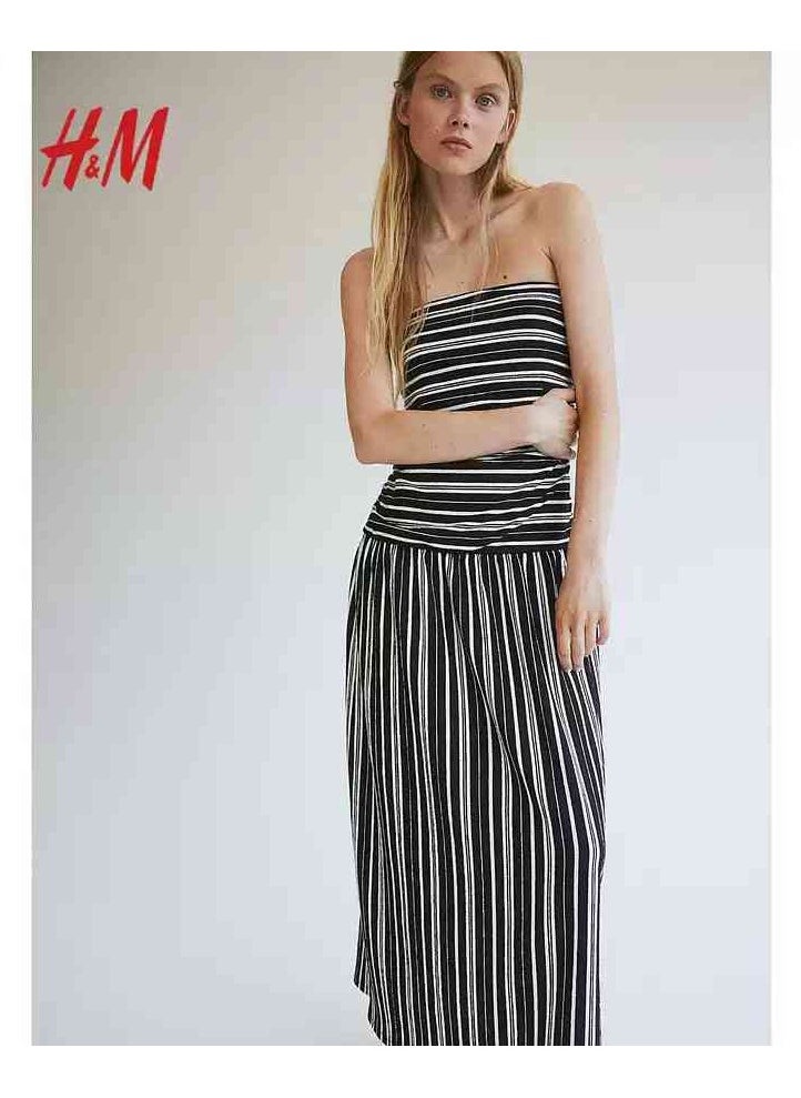 H and M - HM Women's New Loose Lightweight Comfortable And Fashionable Dress - Image 1