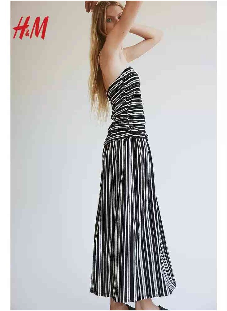 H and M - HM Women's New Loose Lightweight Comfortable And Fashionable Dress - Image 1