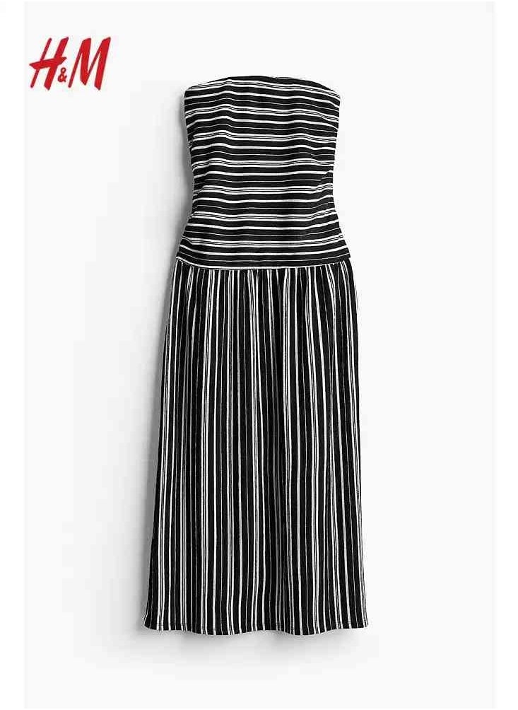 H and M - HM Women's New Loose Lightweight Comfortable And Fashionable Dress - Image 1