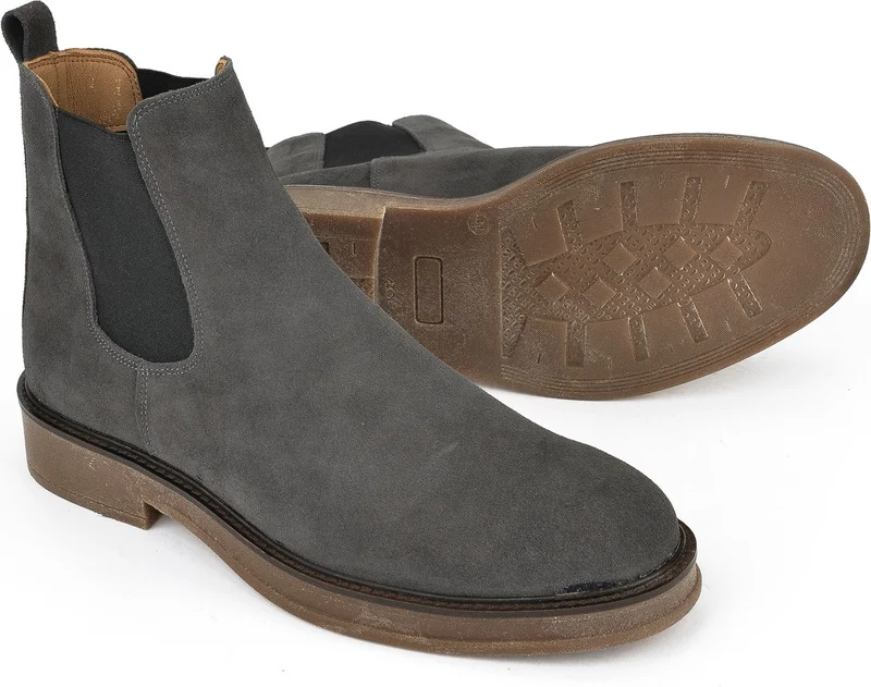 Ziya Men's Leather Boots 1431043z029 Anthracite