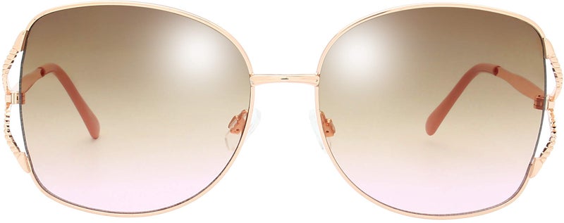 The Fresh Classic Crystal Elegant Women Beauty Design Sunglasses Gift Box (L142-Gold, Brown/Pink) - Image 5