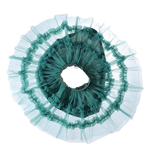 Ashken Toddler Baby Girl Tutu Tulle Layered Ruffle Skirt for Little Gig Girls 6 Months-10T Dark Green - Image 4