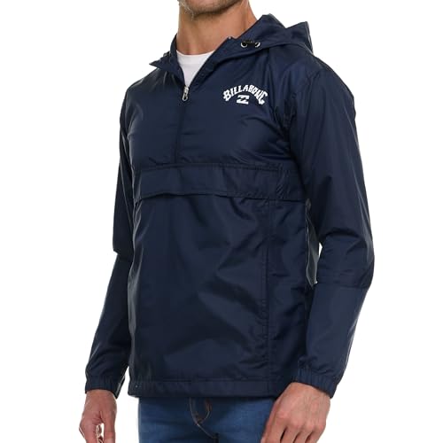 Billabong Big and Tall Rain Jacket - Hoodie Anorak Windbreaker Jacket for Men, Waterproof Water Resistant Raincoat - Image 2