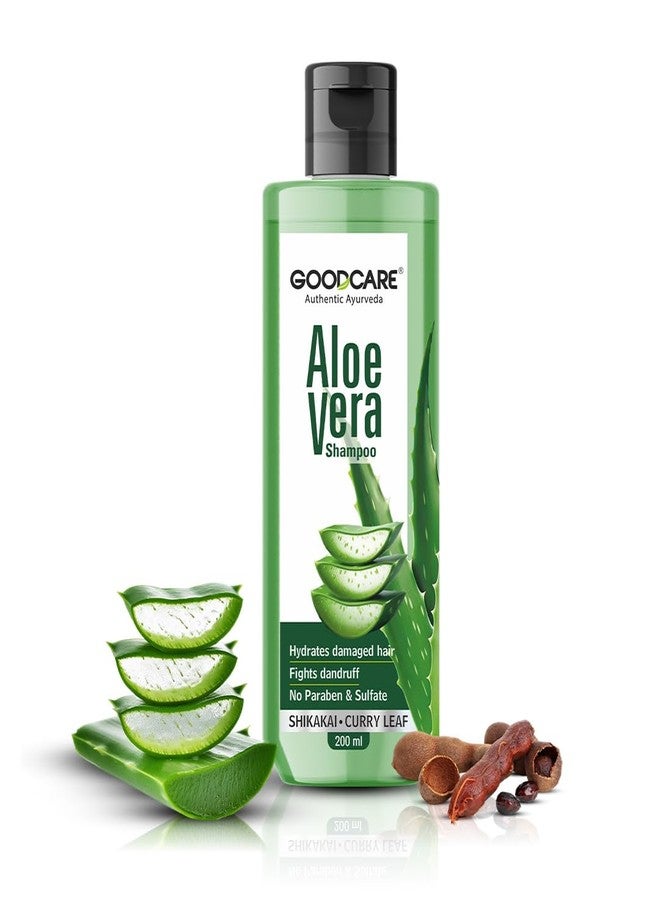 GOOD CARE Goodcare Aloe Vera Shampoo For Women and Men|Goodness Of Aloe Vera & Shikakai| For Smooth & Soft Hair| Sulphate and Paraben Free Nourishment 200ml| Suitable For All Hair Type - Image 1