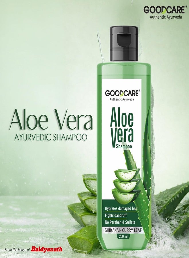 GOOD CARE Goodcare Aloe Vera Shampoo For Women and Men|Goodness Of Aloe Vera & Shikakai| For Smooth & Soft Hair| Sulphate and Paraben Free Nourishment 200ml| Suitable For All Hair Type - Image 2