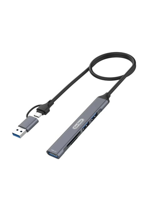 Universal High Speed ​​5-in-2 5 Ports USB Type C Hub Adapter Cable Docking Station For PC Laptop