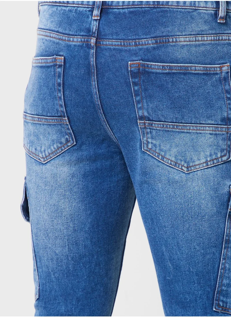 Seventy Five Relaxed Fit Cargo Jeans