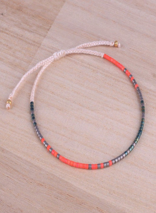 KELITCH Boho Red Crystal Shell Beaded Friendship Bracelets Handmade Strand Bracelet Bangles Jewelry D - Image 4