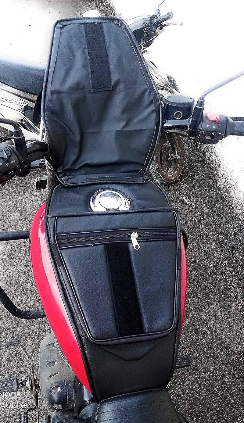 UNIWARE® RE Meteor 350 Fireball/Stellar/Supernova/Aurora | Leather Scratch Proof Tank Cover/Tank Bag | Mobile Pocket Tank Cover (Brown Design) - Image 4