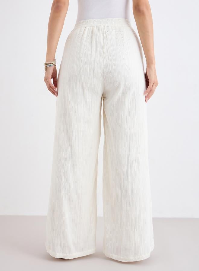 ستايلي بنطال قطني بأرجل واسعة - Image 4