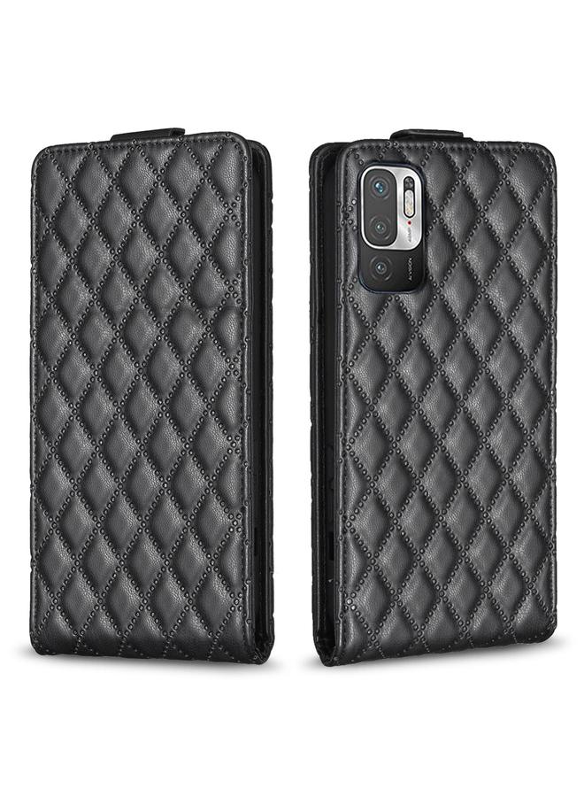 اس-توب جراب لهاتف Redmi Note 10 5G /Note 10T 5G جراب هاتف جلدي عمودي شبكي ماسي - Image 1