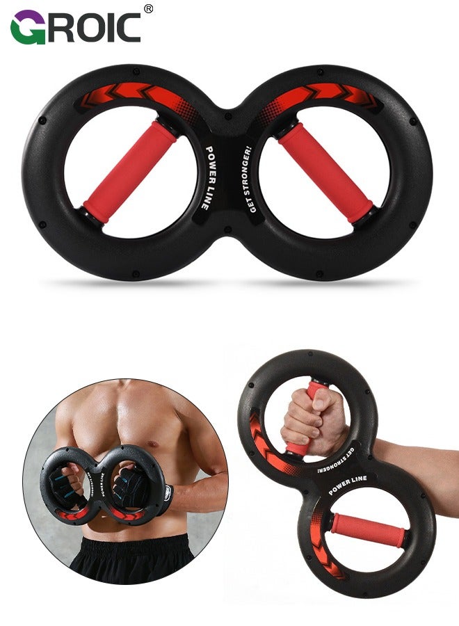 GROIC Wrist Grip Strength Trainer, Spinning Burn Muscle Training, Gym Multifunctional Hand and Forearm Trainer, Gripper Exerciser Strengthener for Arm and Full Body Muscle Training - Image 1