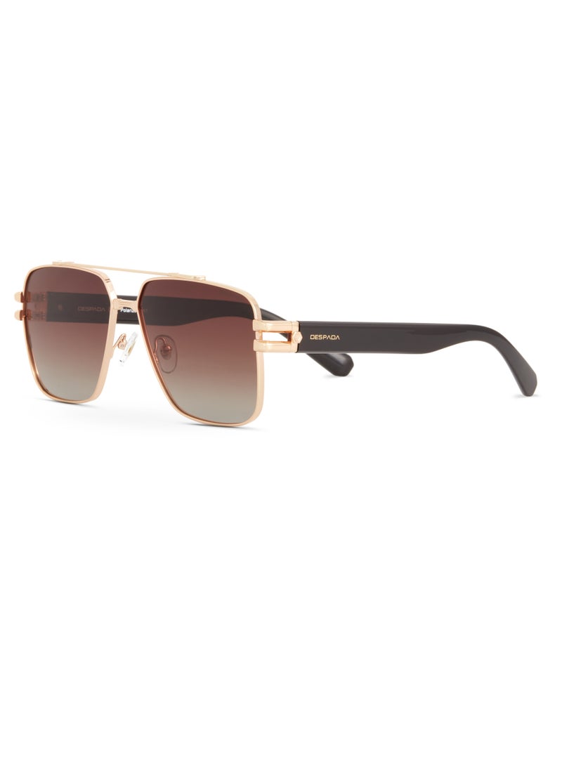 Despada Men's Full Rim Polarized Pilot Sunglasses DS 2368 C3 - Image 1