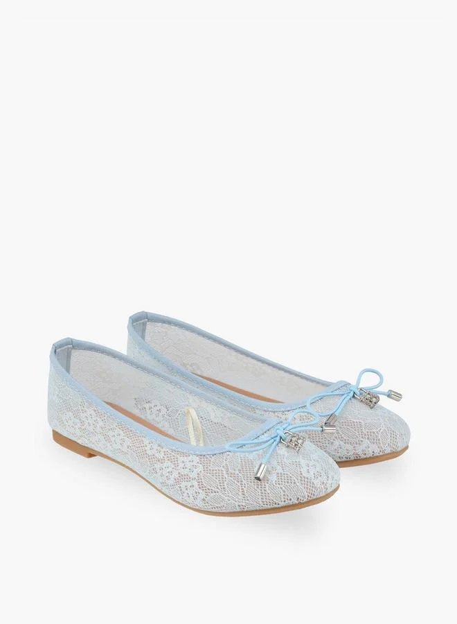Flora Bella By Shoexpress Flora Bella Girls Bow Accent Ballerina Shoes