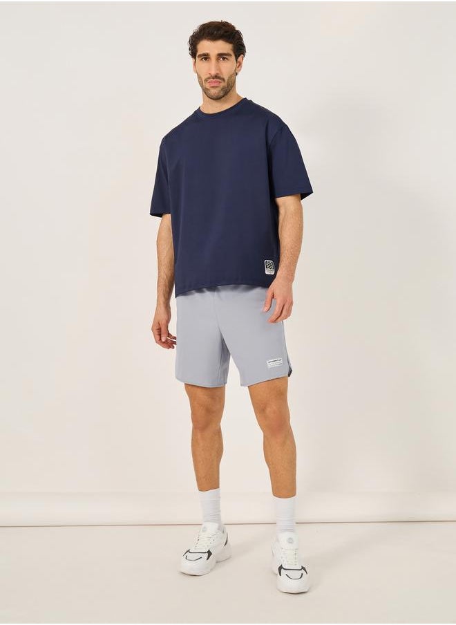 Styli Regular Fit Training Shorts with Patch Detail  - Image 2