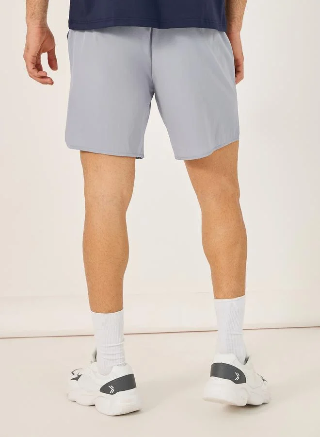 Styli Regular Fit Training Shorts with Patch Detail