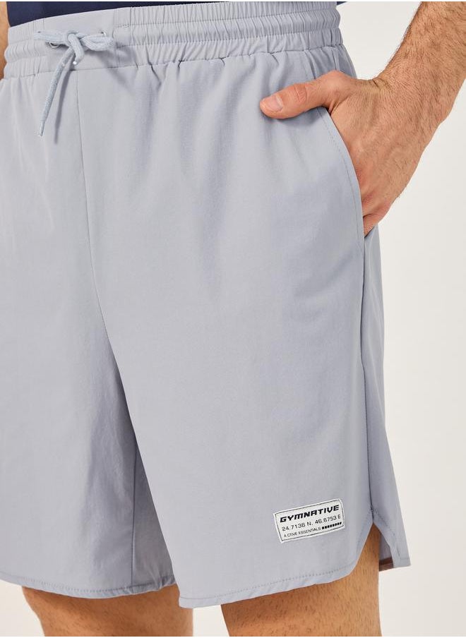 Styli Regular Fit Training Shorts with Patch Detail  - Image 3