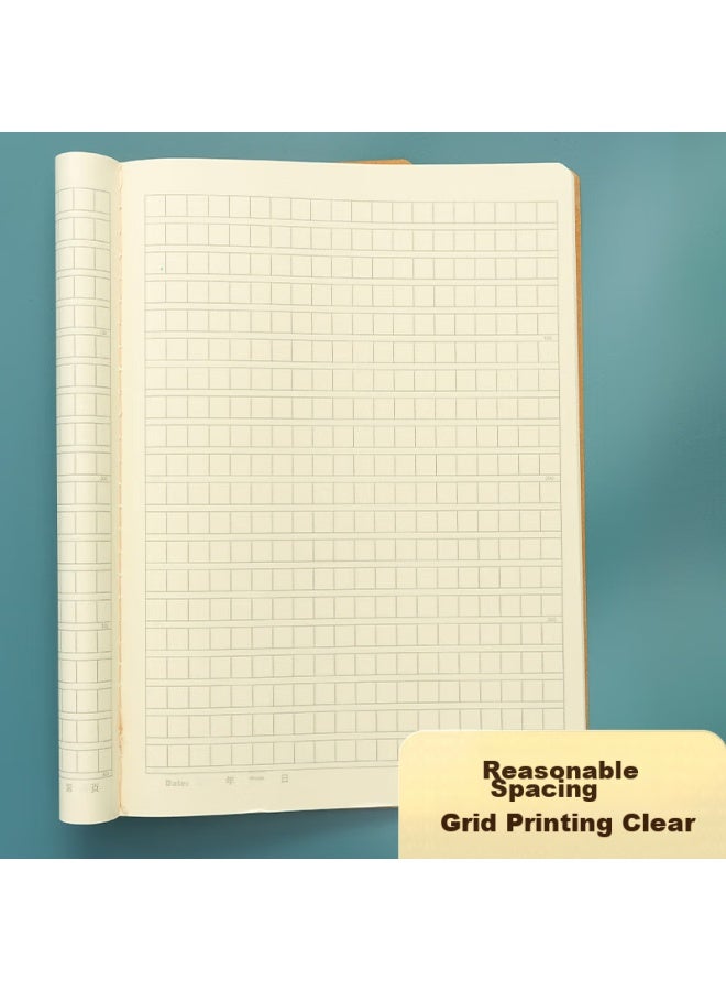ام اند جي M&g Stationery 16k دفتر تمارين اللغة الصينية 400 شبكة 30 ورقة دفتر مخيط دفتر تدريب ورق كرافت دفتر ممارسة لطلاب المدارس الإعدادية 5 كتب Hapy0483 - Image 5