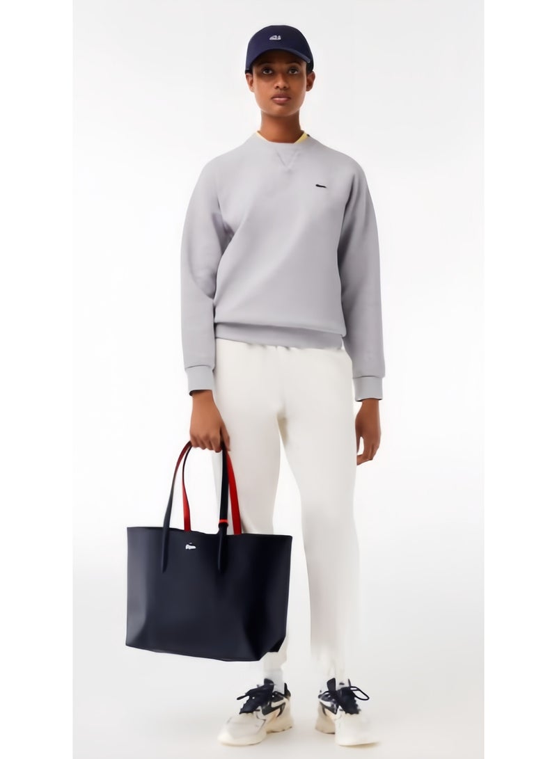 Lacoste Women's Double sided Two tone Large Capacity Handbag, Fashionable Multi functional, Black/Red - Image 2