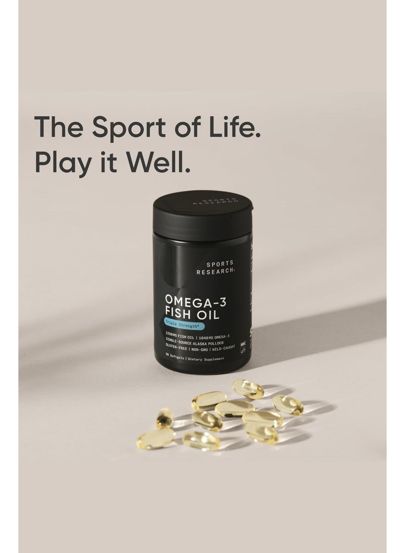 Wins Town Omega-3 triple Strength 1250 Mg Made with ALASKAOMEGA with Triglyceride EPA & DHA | Heart, Brain & Joint Support | IFOS 5 Star Certified, Non-GMO & Gluten Free - 90 Softgels - Image 4