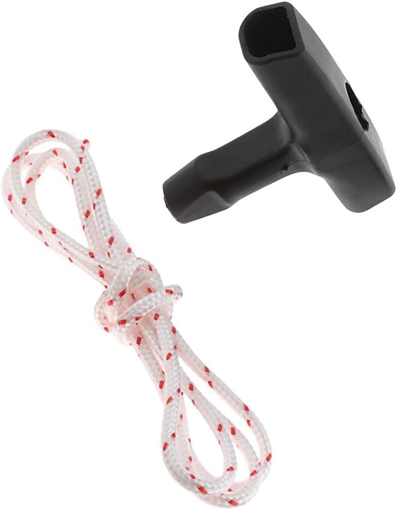 WONIU 4mm Diameter Pull Cord (6 Feet) and Recoil Starter Handle fit Stihl Husqvarna Poulan Chainsaw/String Trimmer - Image 2