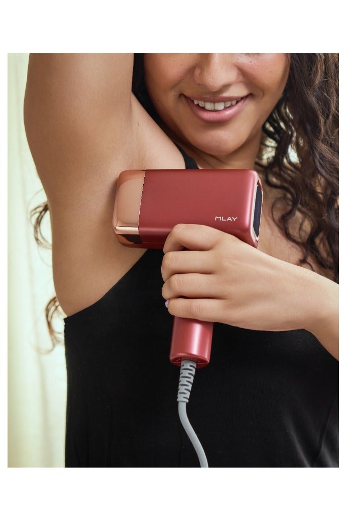 ملاي مصر جهاز ملاي T14A لازالة الشعر بتقنية IPL - لون احمر - Image 2