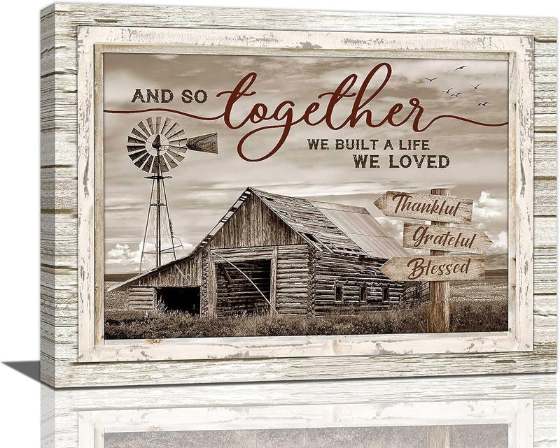 remzoke Rustic Farmhouse Barn Wall Art - Image 1