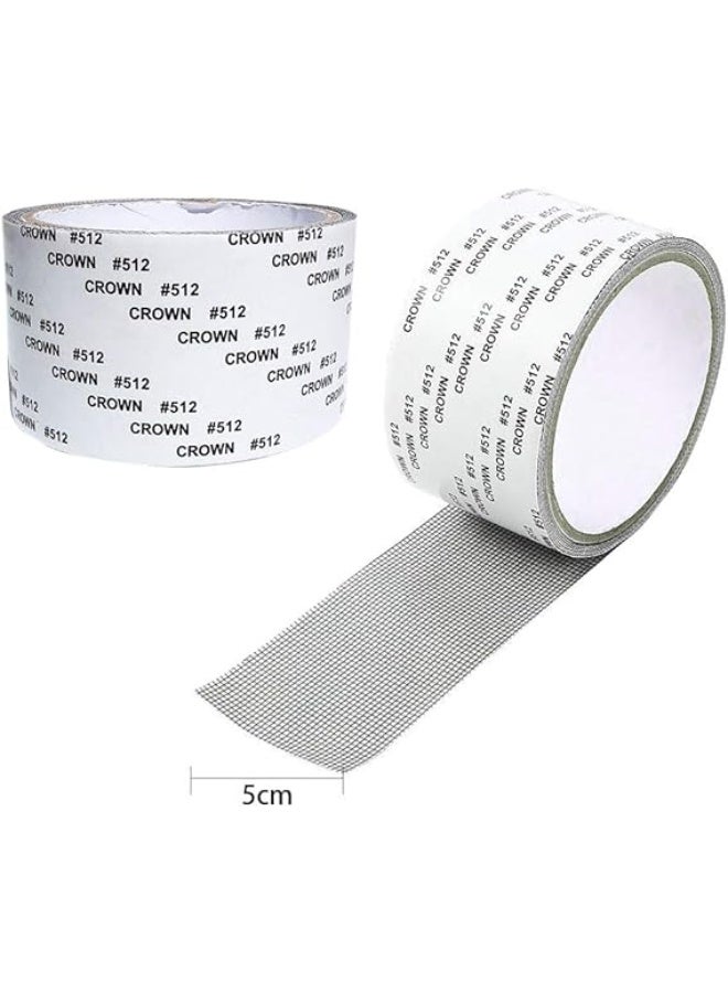 شريط إصلاح الشاشة، 2 لفافة شريط لاصق لشاشة الحشرات للنوافذ والأبواب، شريط إصلاح الشاشة، مع ختم لاصق قوي مقاوم للماء - Image 2