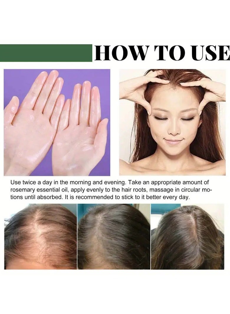 EELHOE Rosemary Oil Capsules, Hair Care Capsules For Moisturizing And Smoothing Hair, Hair Care Product For All Hair Types - Image 3