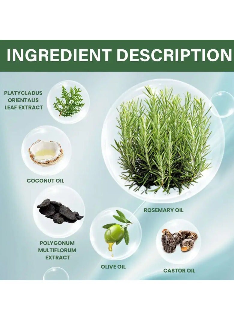 EELHOE Rosemary Oil Capsules, Hair Care Capsules For Moisturizing And Smoothing Hair, Hair Care Product For All Hair Types - Image 5