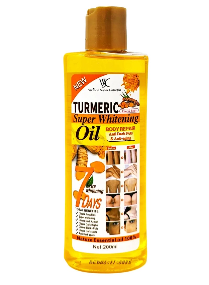 VSC Turmeric Oil Essential Oil Facial Body 200ml