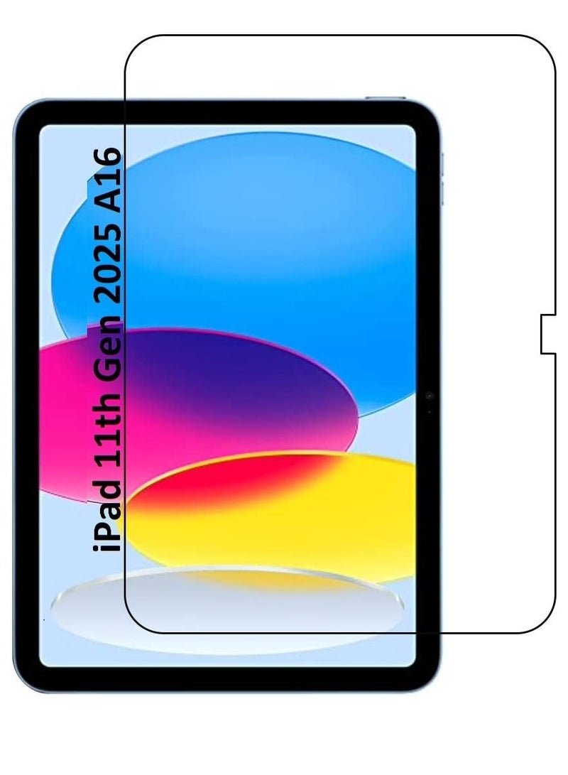 DUSALA iPad 2025 (11th Generation) A16 11-Inch Screen Protector Edge to Edge Full Screen Coverage Anti Scratch,Bubble Free Tempered Glass - Image 2